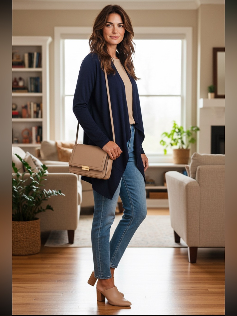 Alternative Black Draped Open-Front Cardigan